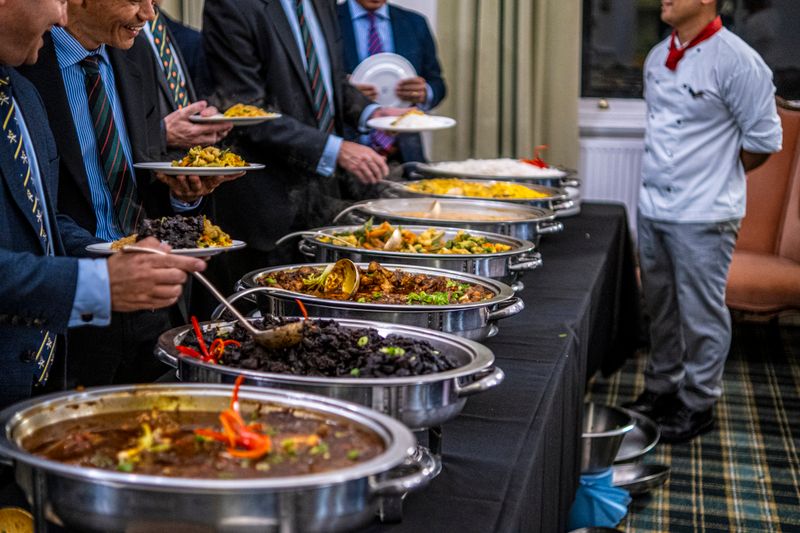 Corporate catering by round table pizza